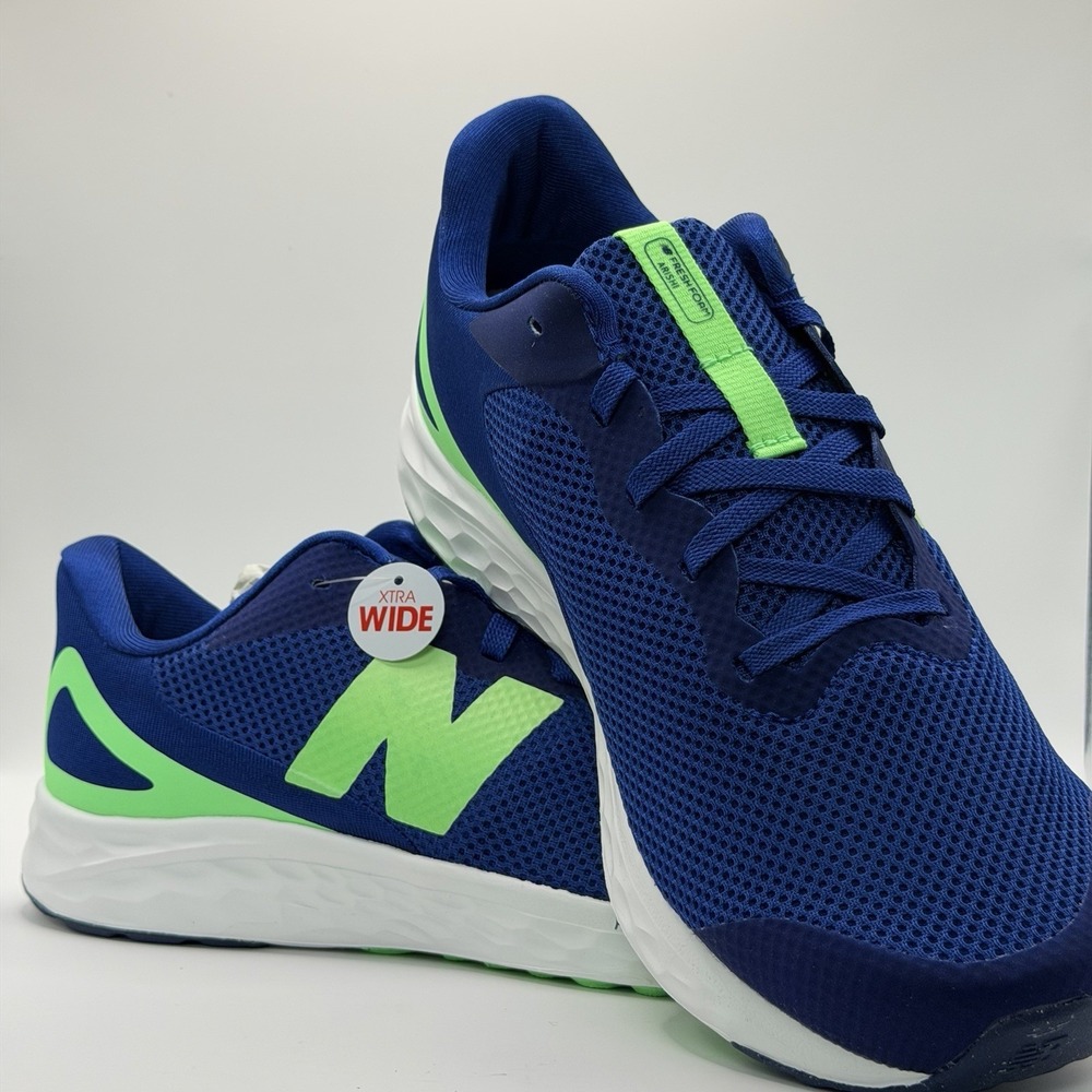 New Balance FF Arishi V4 Big Kids Size 7 Running Shoes Blue Green GPARIBG4 New